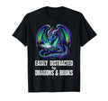 Reading Lover Easily Distracted T-Shirt - Streetwear Style Men Women - T-Shirt, Sweatshirt, Hoodie