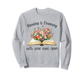 Reading Is Dreaming Your Eyes Sweatshirt - Aesthetic Graphic for Adults - T-Shirt, Sweatshirt, Hoodie