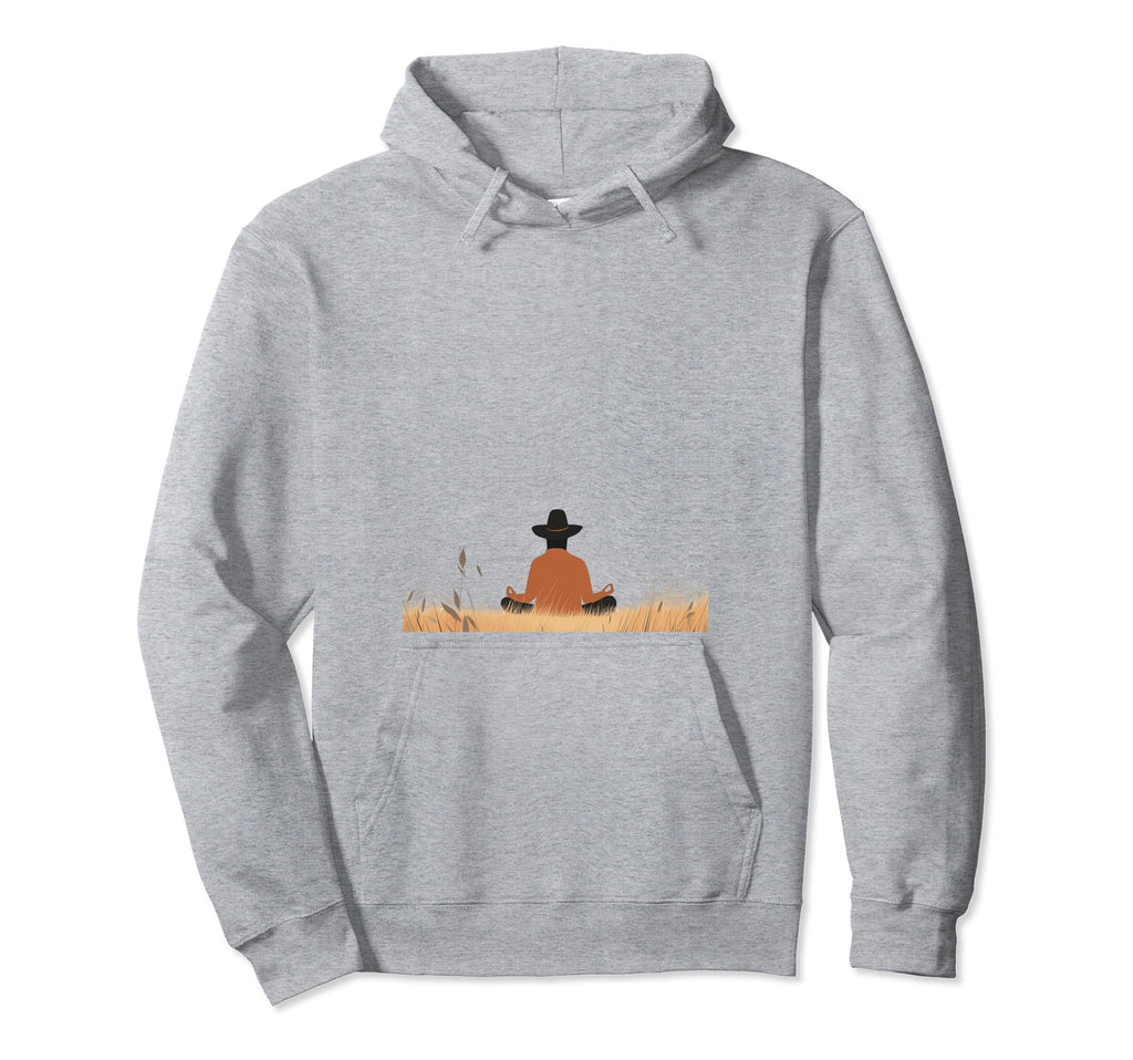Peaceful Meditation Pose Mindfulness Hoodie - Novelty Apparel Unisex - T-Shirt, Sweatshirt, Hoodie