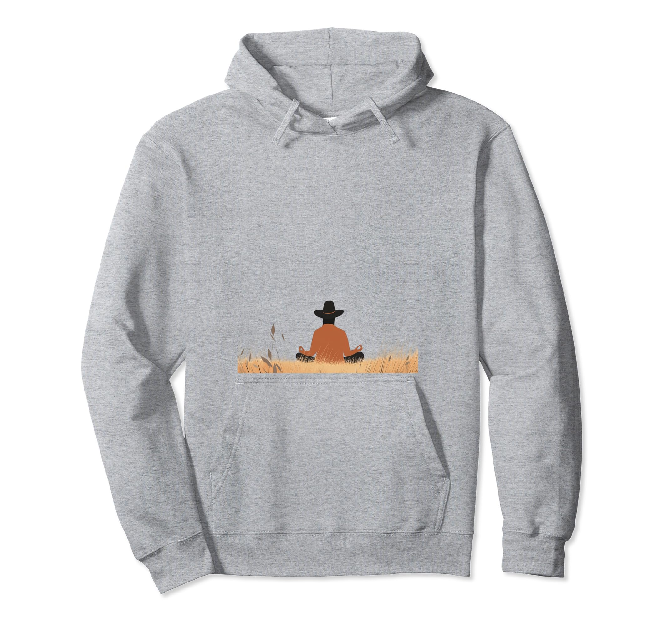 Peaceful Meditation Pose Mindfulness Hoodie - Novelty Apparel Unisex - T-Shirt, Sweatshirt, Hoodie