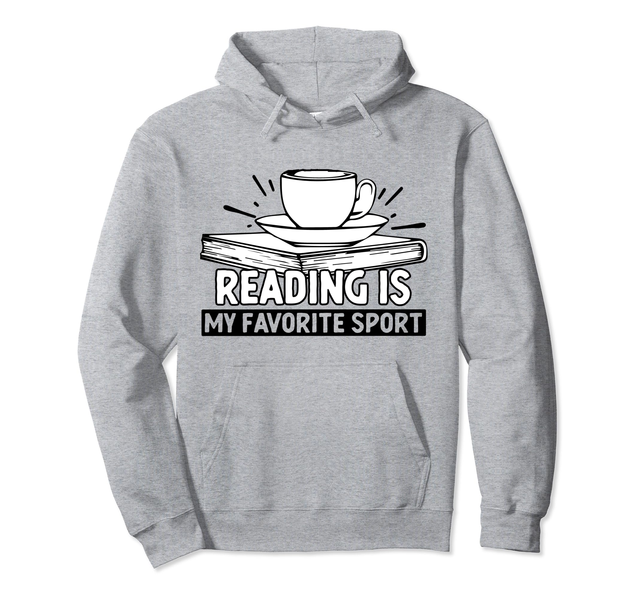 Reading Is My Favorite Sport Hoodie - Aesthetic Graphic for Adults - T-Shirt, Sweatshirt, Hoodie