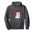 Book Nerds Book Lovers Valentines Day Hoodie - Graphic Print Unisex - T-Shirt, Sweatshirt, Hoodie