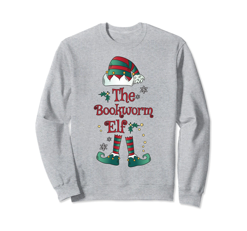 Bookworm Elf Costume Book Lover Sweatshirt - Streetwear Style Men Women - T-Shirt, Sweatshirt, Hoodie
