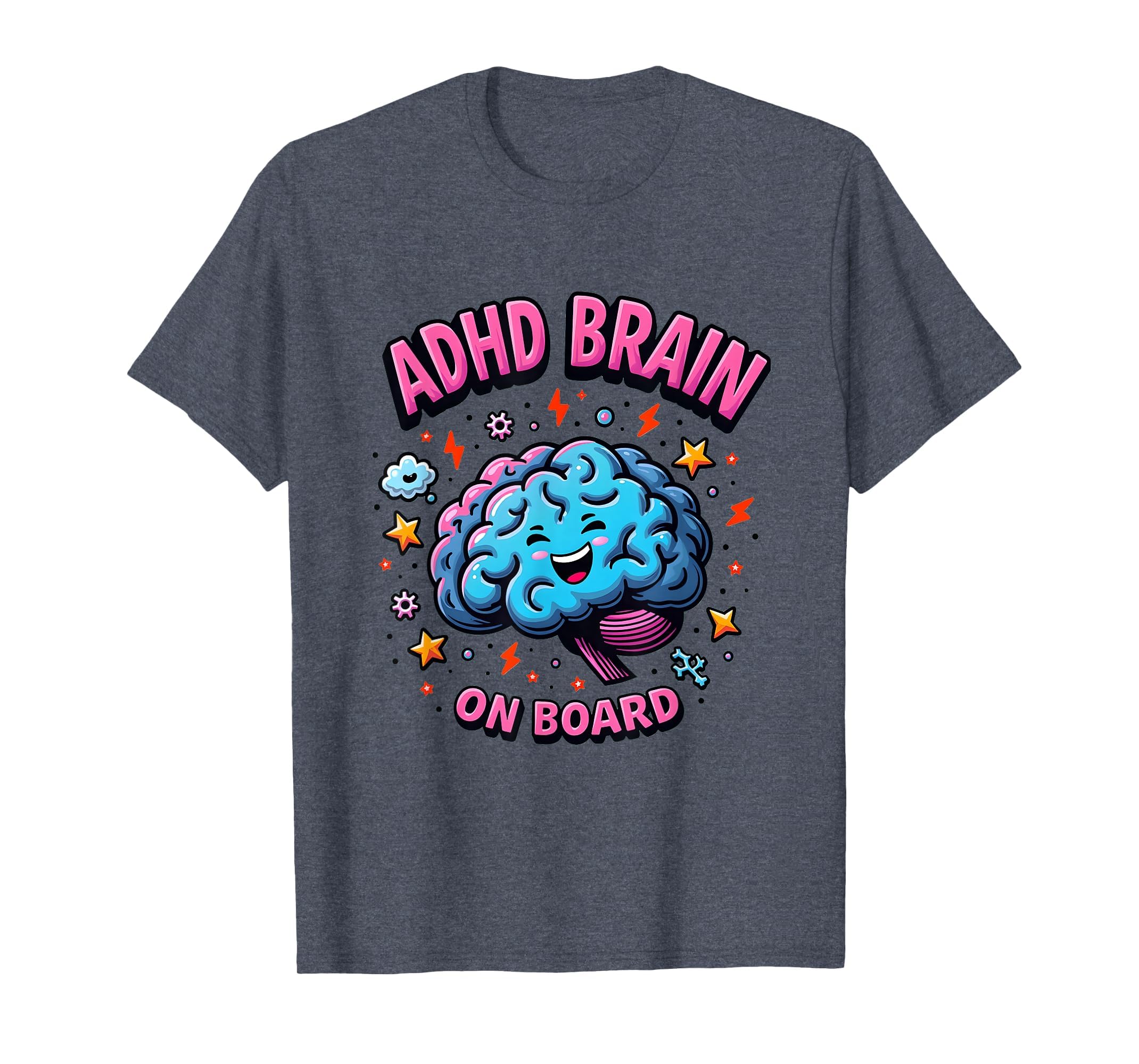 Adhd Brain Board Neurodiversity T-Shirt - Fun Novelty Design for Adults - T-Shirt, Sweatshirt, Hoodie