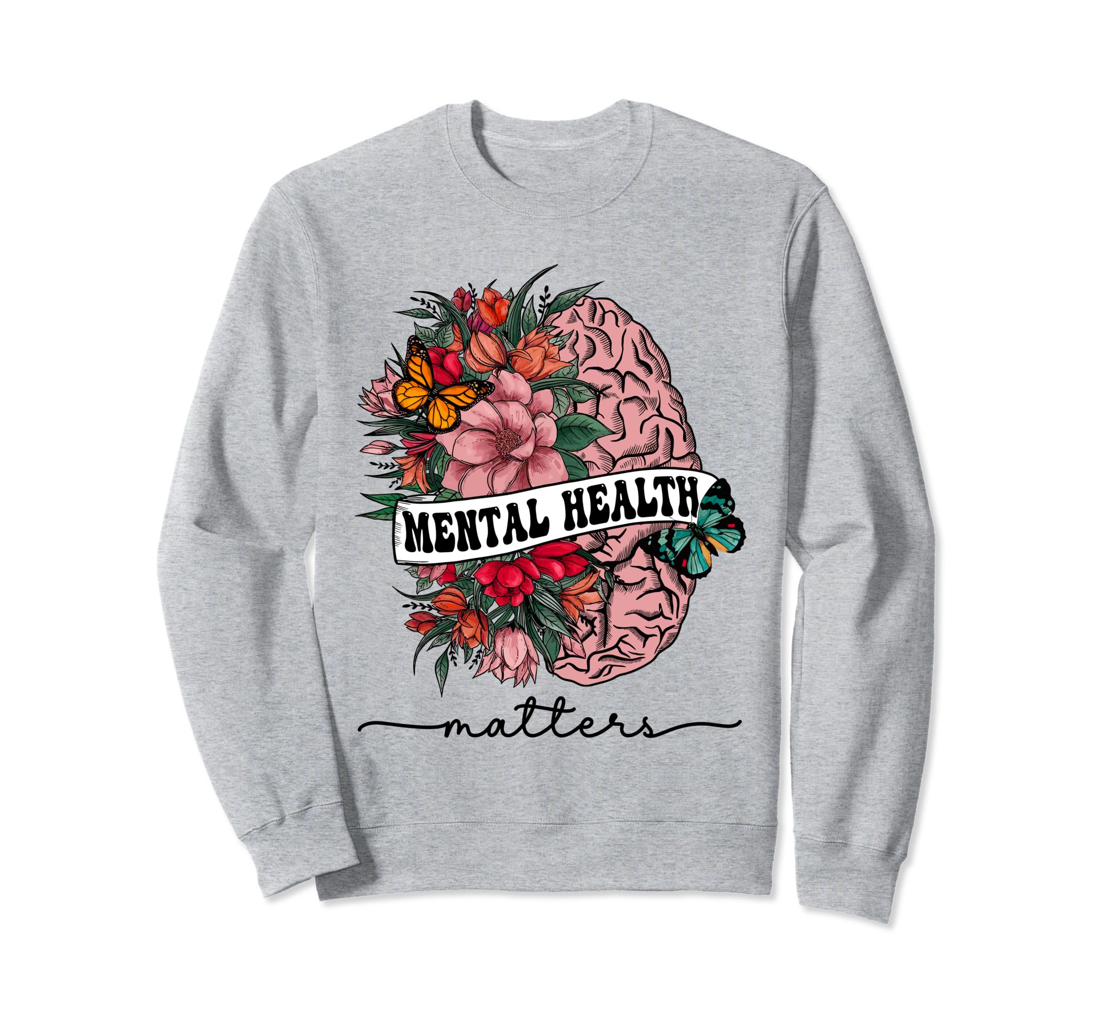 End Stigma Mental Health Sweatshirt - Casual Everyday Wear Men Women - T-Shirt, Sweatshirt, Hoodie
