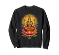 Goddess Lakshmi Stained Glass Hindu Sweatshirt - Trendy Graphic Men Women - T-Shirt, Sweatshirt, Hoodie