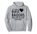 Balloons Burst Depression Mental Hoodie - Fun Novelty Design for Adults - T-Shirt, Sweatshirt, Hoodie