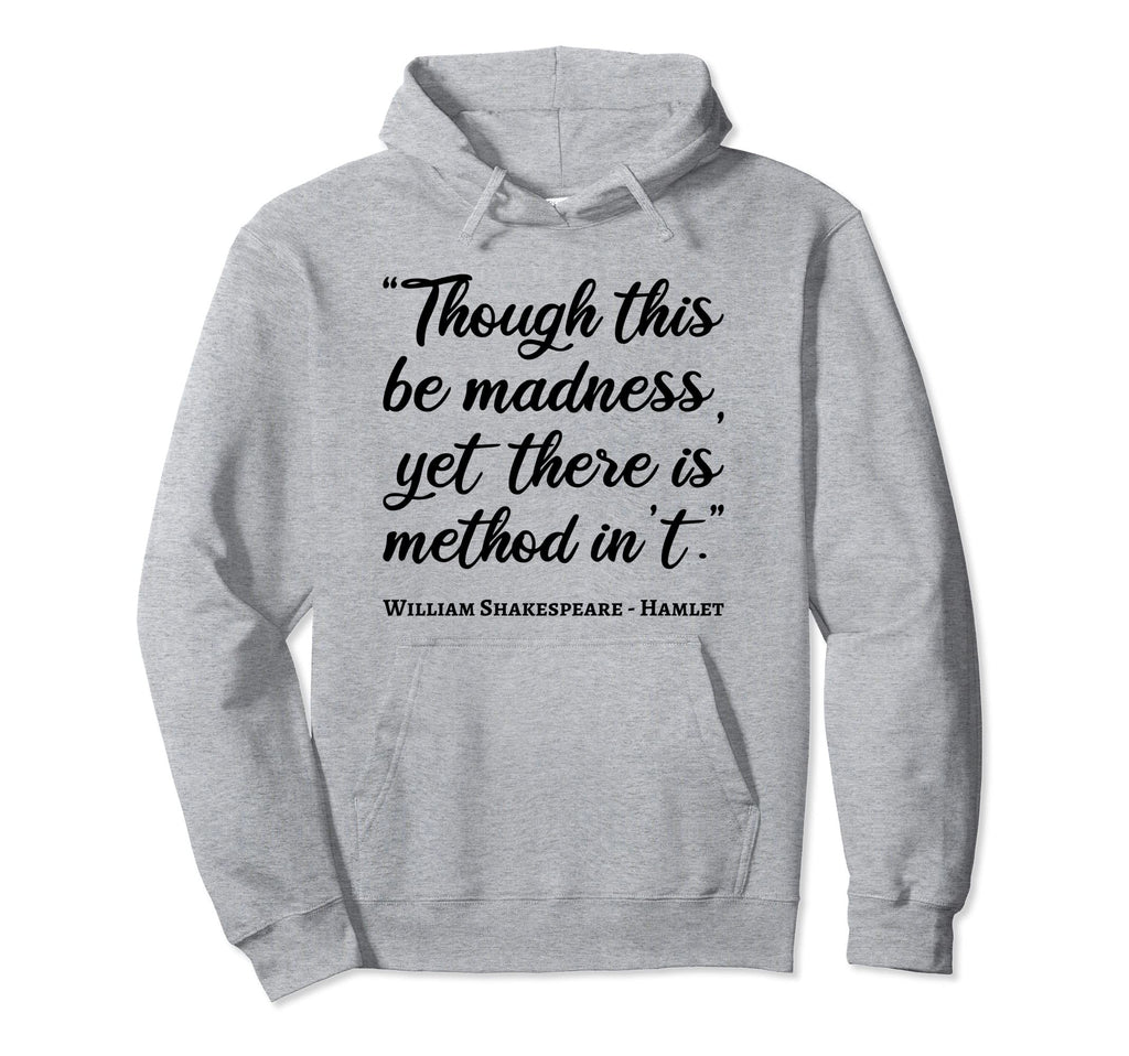Hamlet Madness Method Bookworm Hoodie - Minimalist Print for Adults - T-Shirt, Sweatshirt, Hoodie
