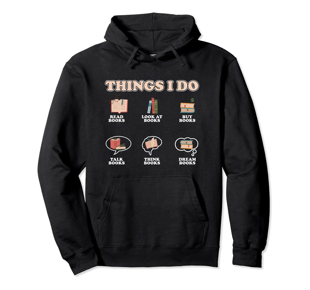 Bookworm Reading Books Literature Book Hoodie - Novelty Apparel for Adults - T-Shirt, Sweatshirt, Hoodie
