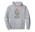 Progress Over Perfection Flower Hoodie - Novelty Apparel Unisex - T-Shirt, Sweatshirt, Hoodie