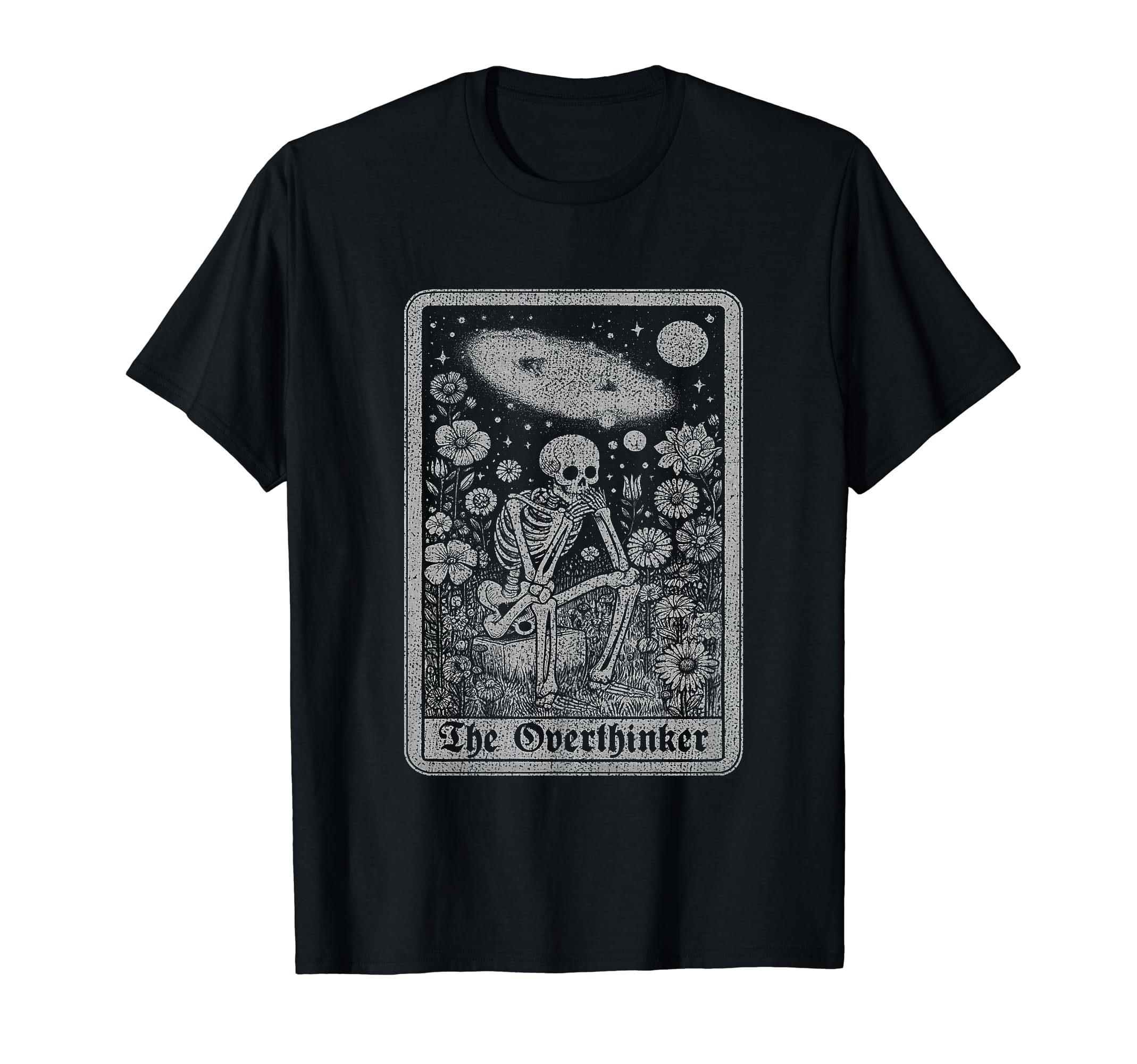 Overthinker Tarot Cards Reader T-Shirt - Minimalist Print Unisex - T-Shirt, Sweatshirt, Hoodie