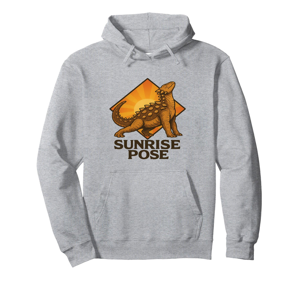 Dinosaur Self Care Wellness Yoga Hoodie - Casual Everyday Wear for Adults - T-Shirt, Sweatshirt, Hoodie
