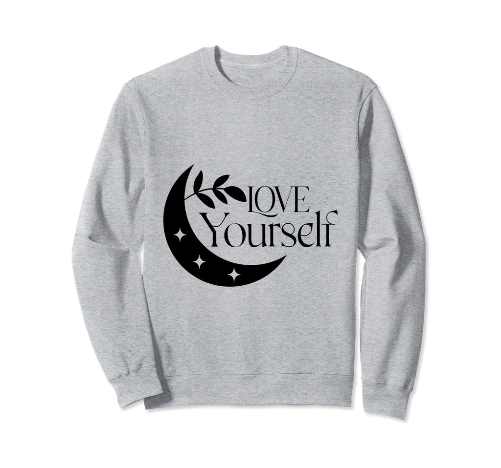 Love Yourself Moon And Stars Sweatshirt - Aesthetic Graphic for Adults - T-Shirt, Sweatshirt, Hoodie