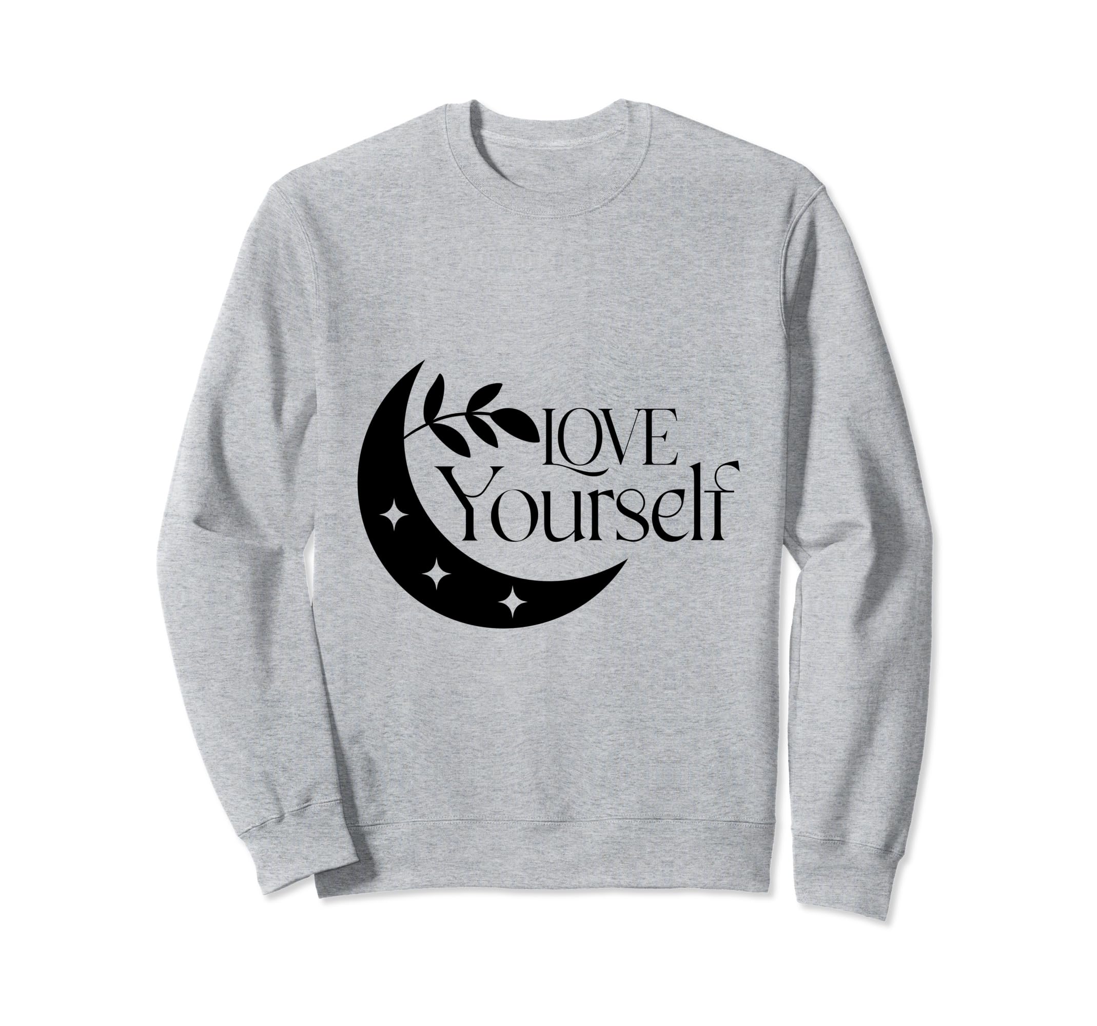 Love Yourself Moon And Stars Sweatshirt - Aesthetic Graphic for Adults - T-Shirt, Sweatshirt, Hoodie
