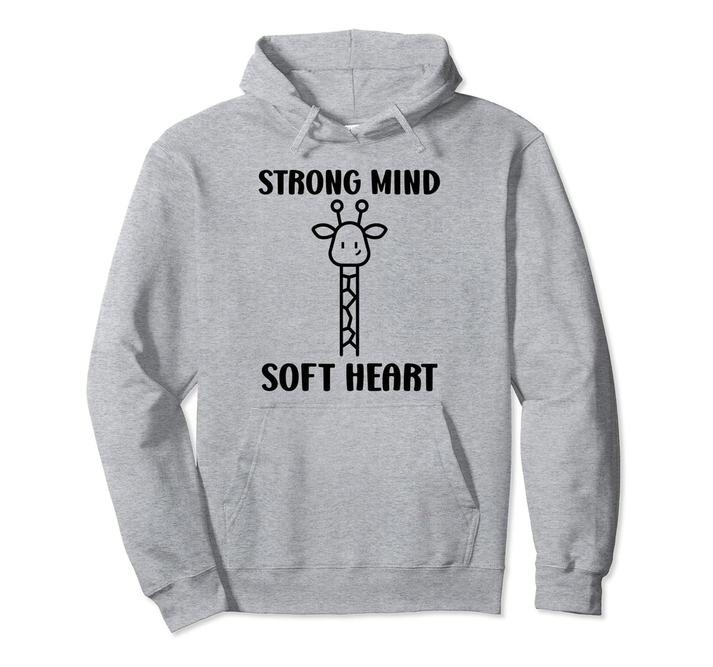 Animal Strong Mind Soft Heart Mental Hoodie - Casual Everyday Wear Unisex - T-Shirt, Sweatshirt, Hoodie