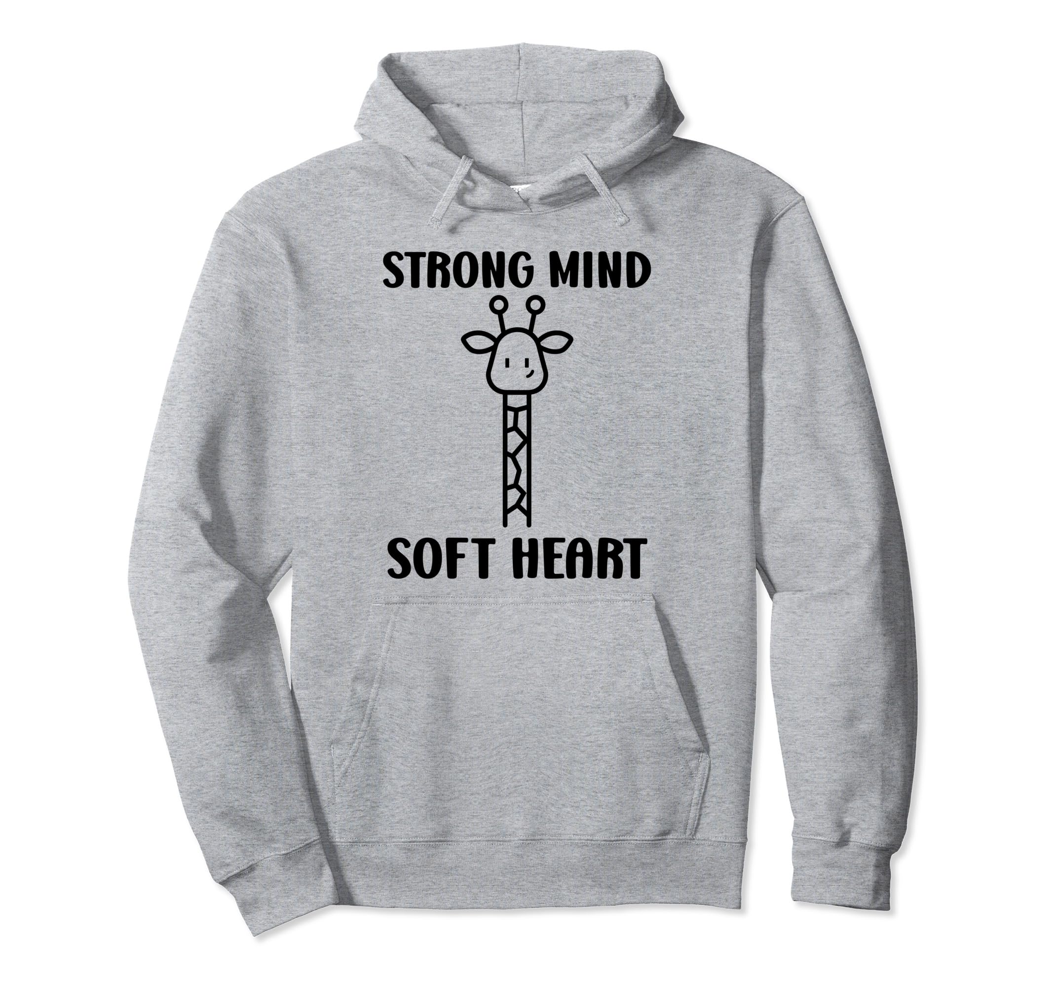 Animal Strong Mind Soft Heart Mental Hoodie - Casual Everyday Wear Unisex - T-Shirt, Sweatshirt, Hoodie