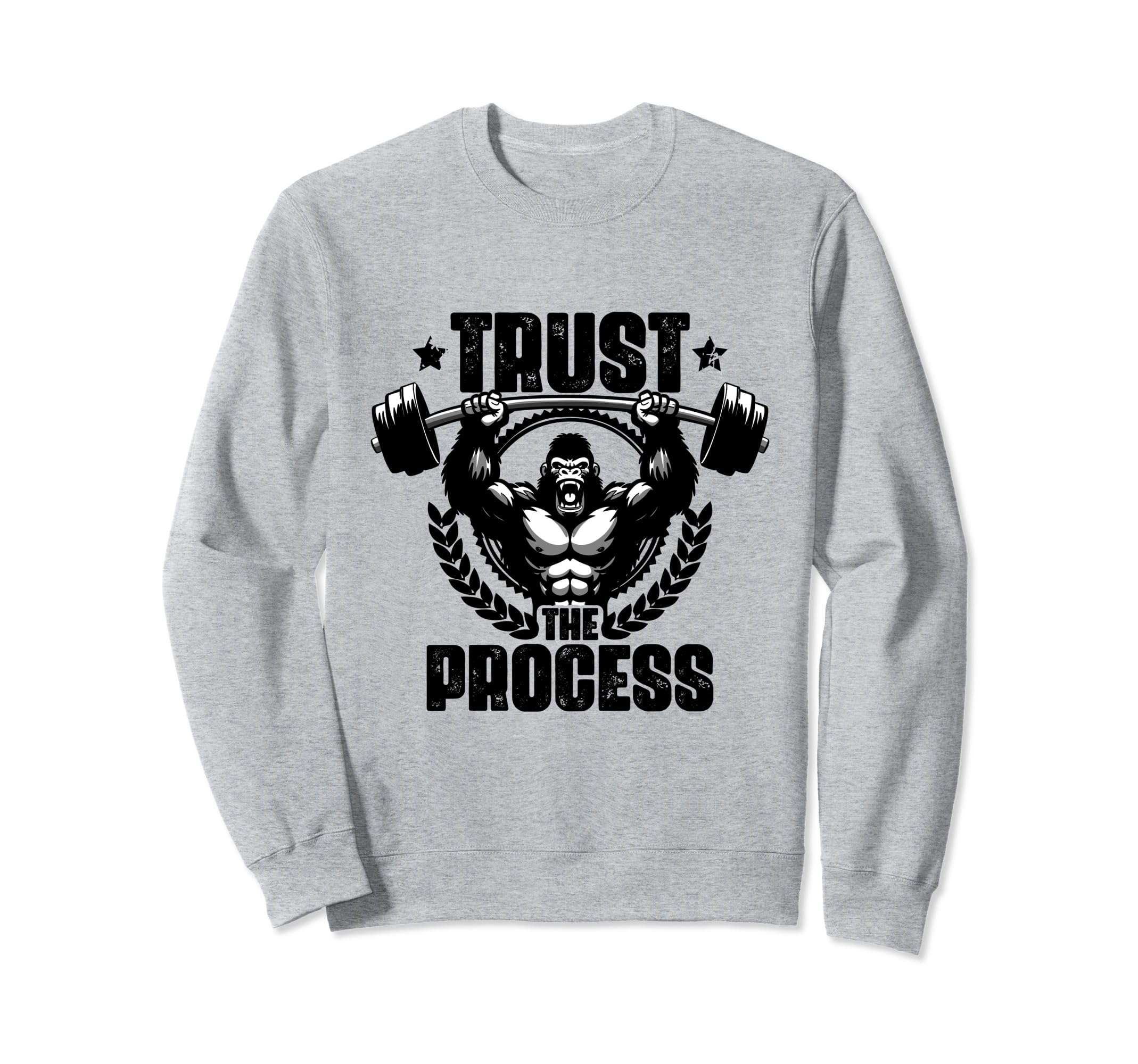 Trust Process Weightlift Sweatshirt - Fun Novelty Design for Adults - T-Shirt, Sweatshirt, Hoodie