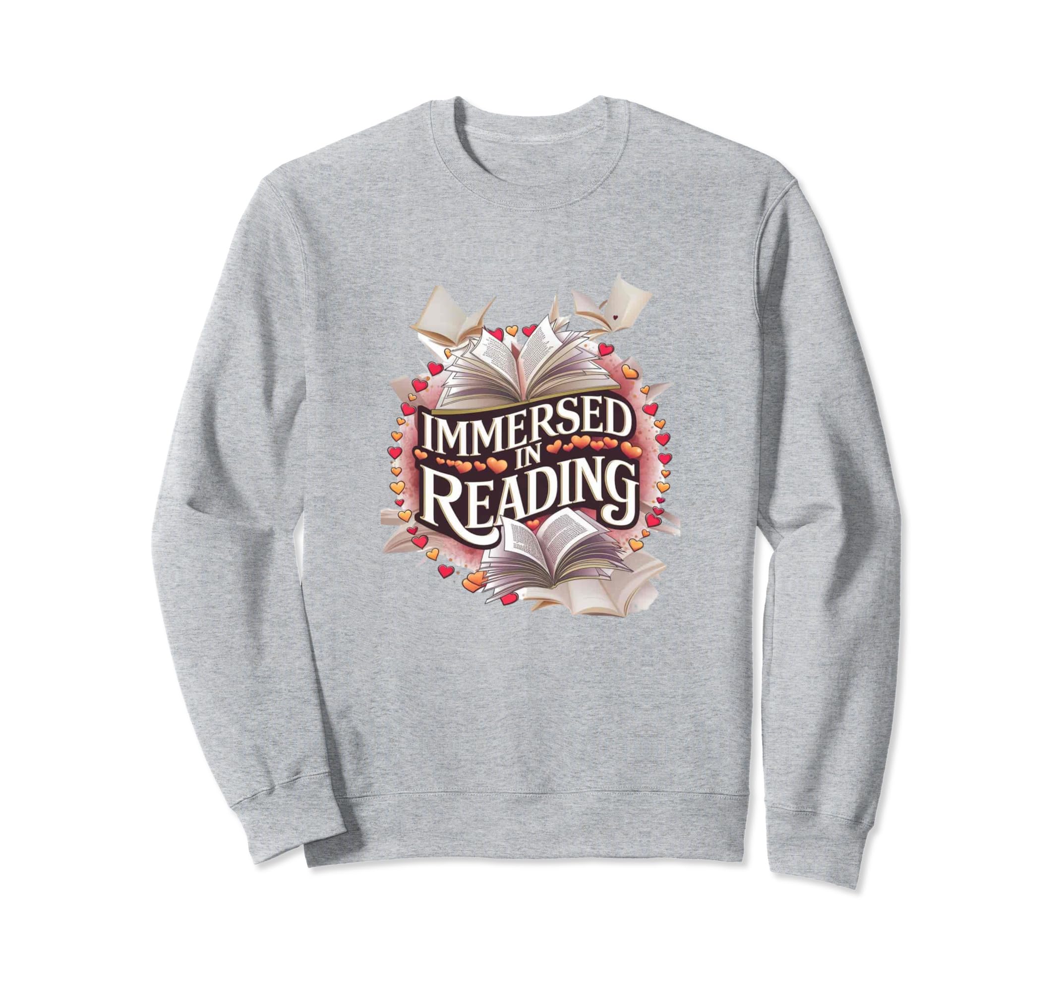 Immersed Reading Book Lovers Sweatshirt - Unique Graphic for Adults - T-Shirt, Sweatshirt, Hoodie