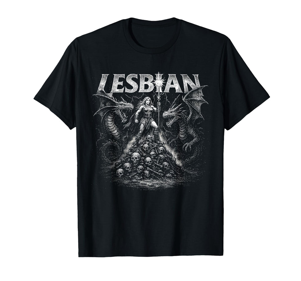 Lesbian Warrior Dark Fantasy Book Readers T-Shirt - Novelty Apparel Unisex - T-Shirt, Sweatshirt, Hoodie