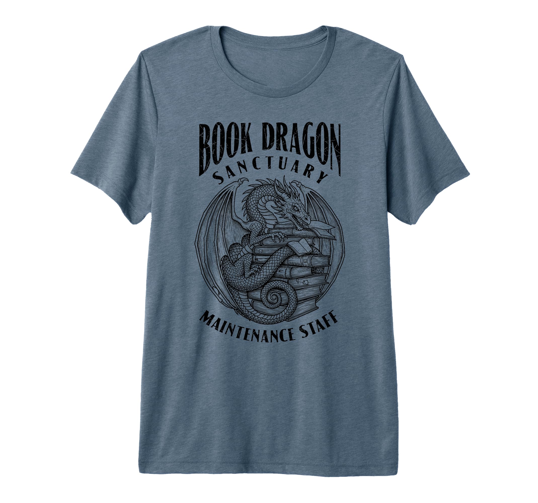 Book Dragon Sanctuary Maintenance Staff T-Shirt - Graphic Print Unisex - T-Shirt, Sweatshirt, Hoodie
