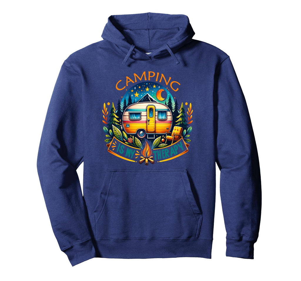Camping Is My Therapy Hoodie - Streetwear Style Men Women - T-Shirt, Sweatshirt, Hoodie