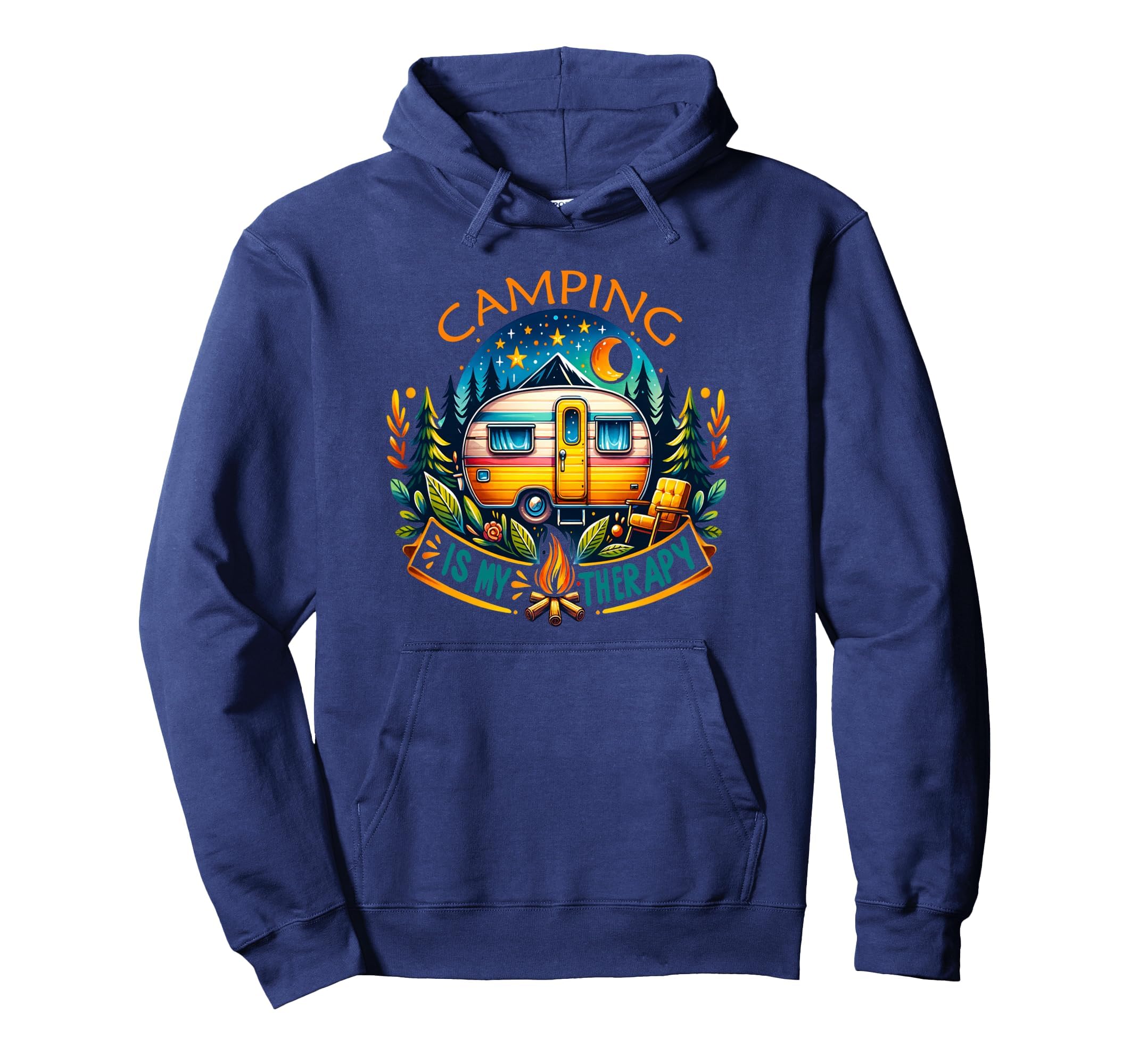 Camping Is My Therapy Hoodie - Streetwear Style Men Women - T-Shirt, Sweatshirt, Hoodie