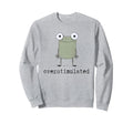 Frog Overstimulated Funny Sweatshirt - Trendy Graphic Unisex - T-Shirt, Sweatshirt, Hoodie