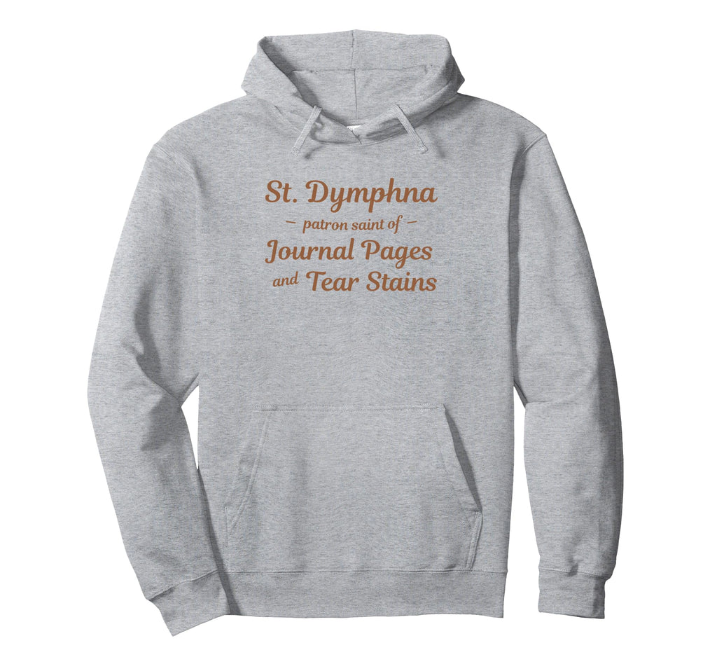 St Dymphna Catholic Journaling And Hoodie - Aesthetic Graphic for Adults - T-Shirt, Sweatshirt, Hoodie