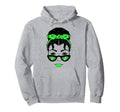 Mental Health Warrior Messy Bun Mental Hoodie - Trendy Graphic Unisex - T-Shirt, Sweatshirt, Hoodie