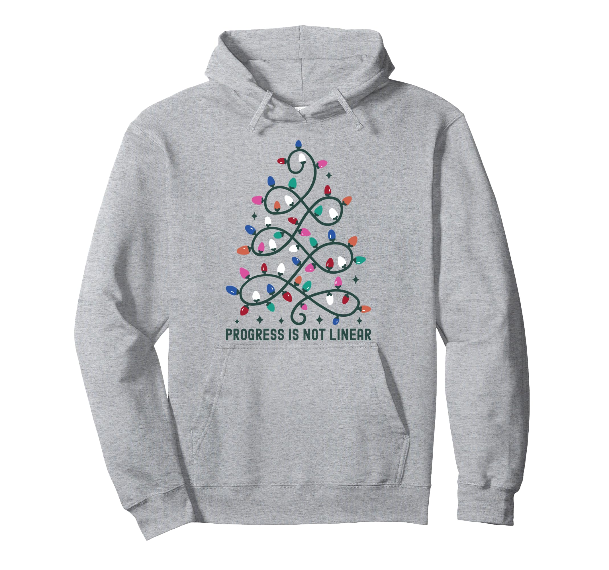 Progress Is Not Linear Special Ed Hoodie - Fun Novelty Design for Adults - T-Shirt, Sweatshirt, Hoodie