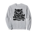 Owl Reading Bookworm Library Sweatshirt - Fun Novelty Design for Adults - T-Shirt, Sweatshirt, Hoodie