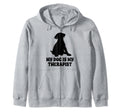 Pet Therapy Animal Lover Dog Breeder Hoodie - Minimalist Print Unisex - T-Shirt, Sweatshirt, Hoodie