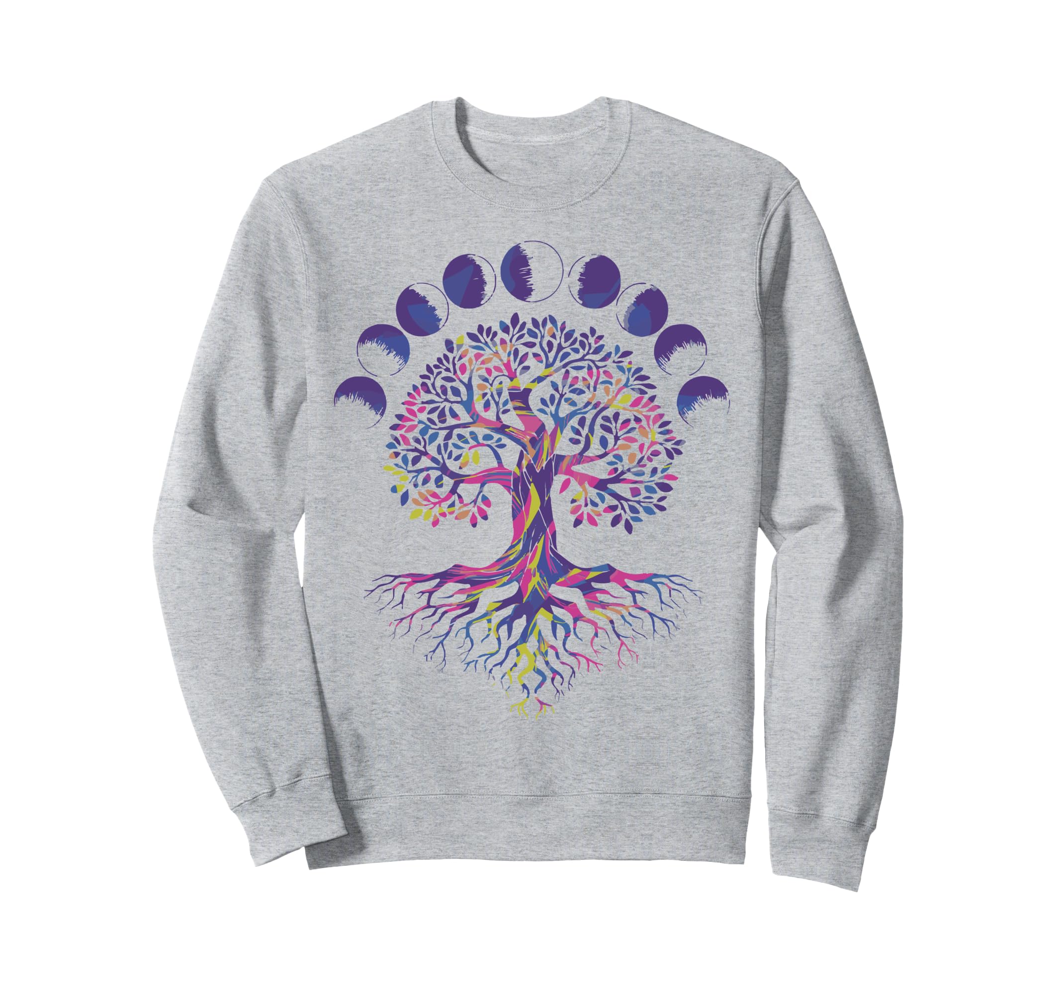 Tree Life Moon Phases As Above So Sweatshirt - Streetwear Style Men Women - T-Shirt, Sweatshirt, Hoodie
