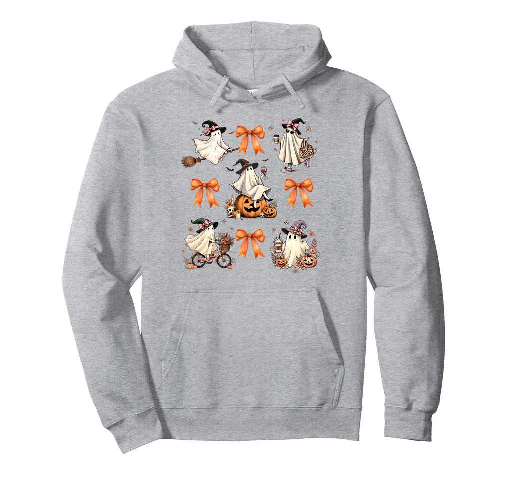 Boo Jee Ghost Pumpkin Coffee Hoodie - Aesthetic Graphic for Adults - T-Shirt, Sweatshirt, Hoodie