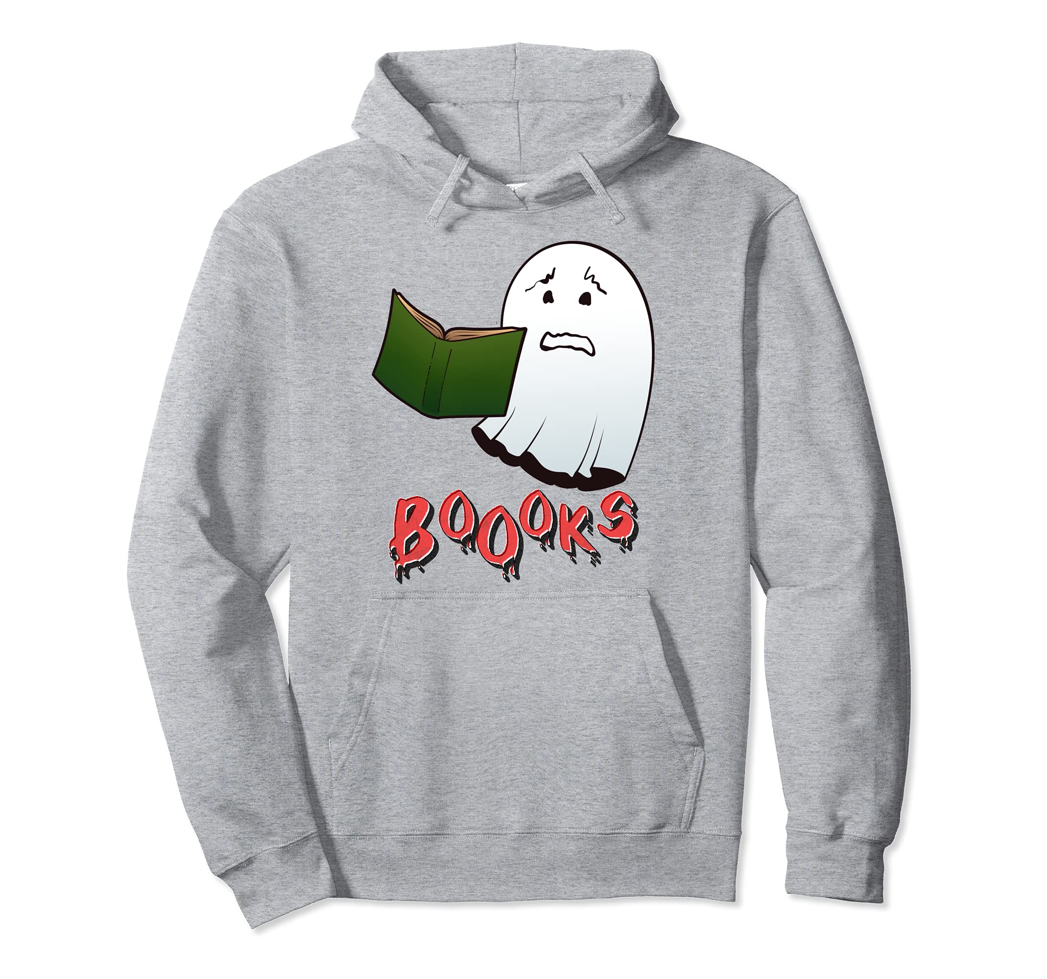 Ghost Reading Books Halloween Hoodie - Aesthetic Graphic Men Women - T-Shirt, Sweatshirt, Hoodie