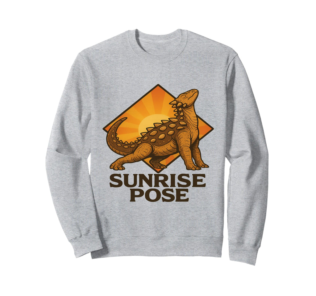 Dinosaur Self Care Wellness Yoga Sweatshirt - Aesthetic Graphic for Adults - T-Shirt, Sweatshirt, Hoodie
