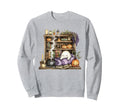 Halloween Bookshelf Sweatshirt - Streetwear Style Unisex - T-Shirt, Sweatshirt, Hoodie