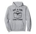 Just Who Loves To Read Book Lover Nerd Hoodie - Novelty Apparel for Adults - T-Shirt, Sweatshirt, Hoodie