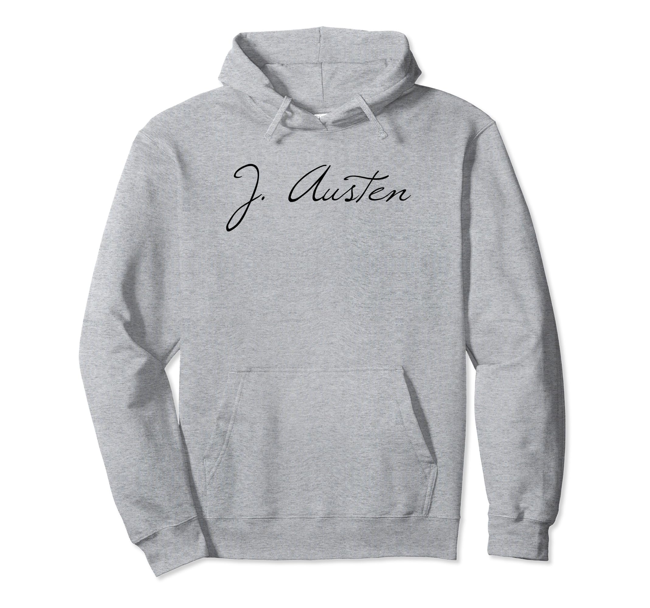 Jane Austen Literature Author Signature Hoodie - Custom Art Print Men Women - T-Shirt, Sweatshirt, Hoodie
