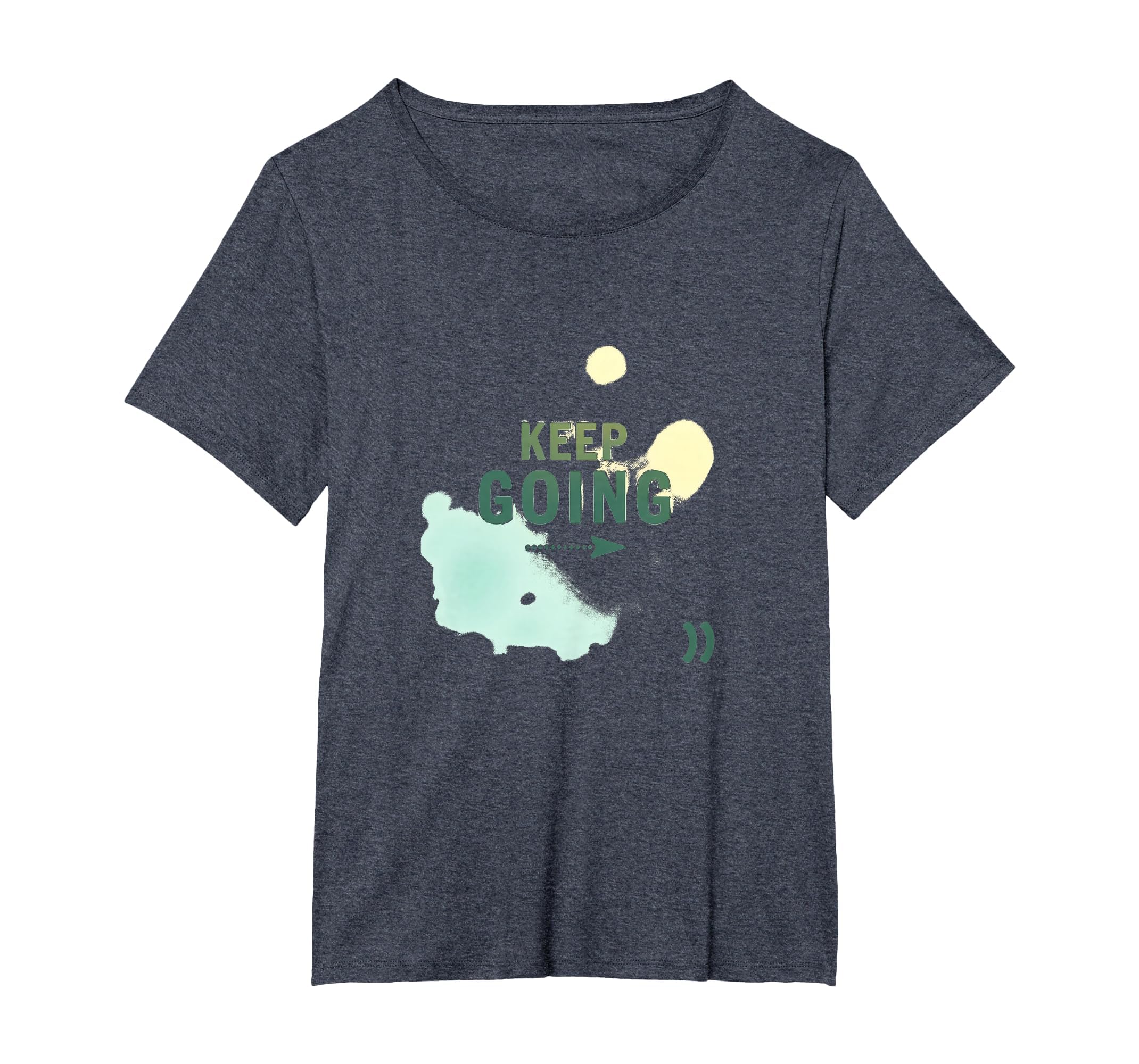 Keep Going Inspirational Watercolor T-Shirt - Custom Art Print Unisex - T-Shirt, Sweatshirt, Hoodie
