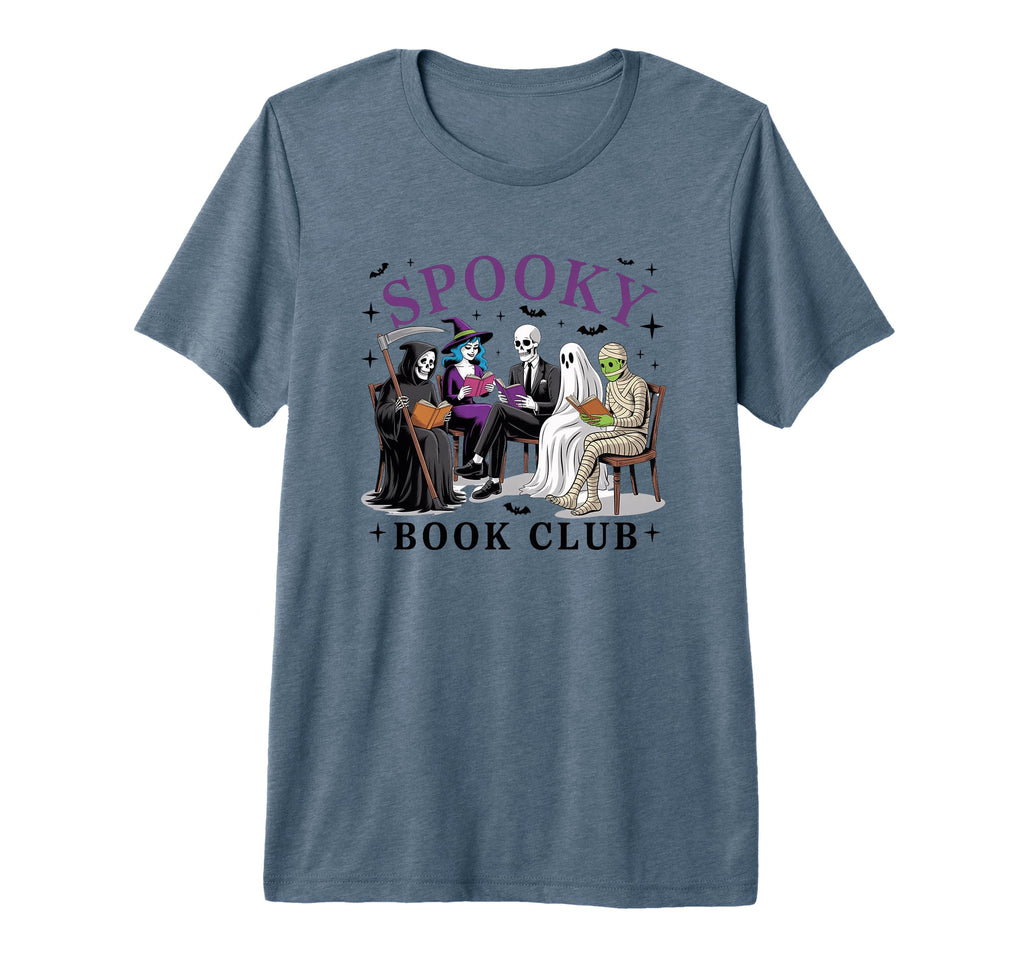 Spooky Book Club Halloween Reading T-Shirt - Fun Novelty Design Men Women - T-Shirt, Sweatshirt, Hoodie