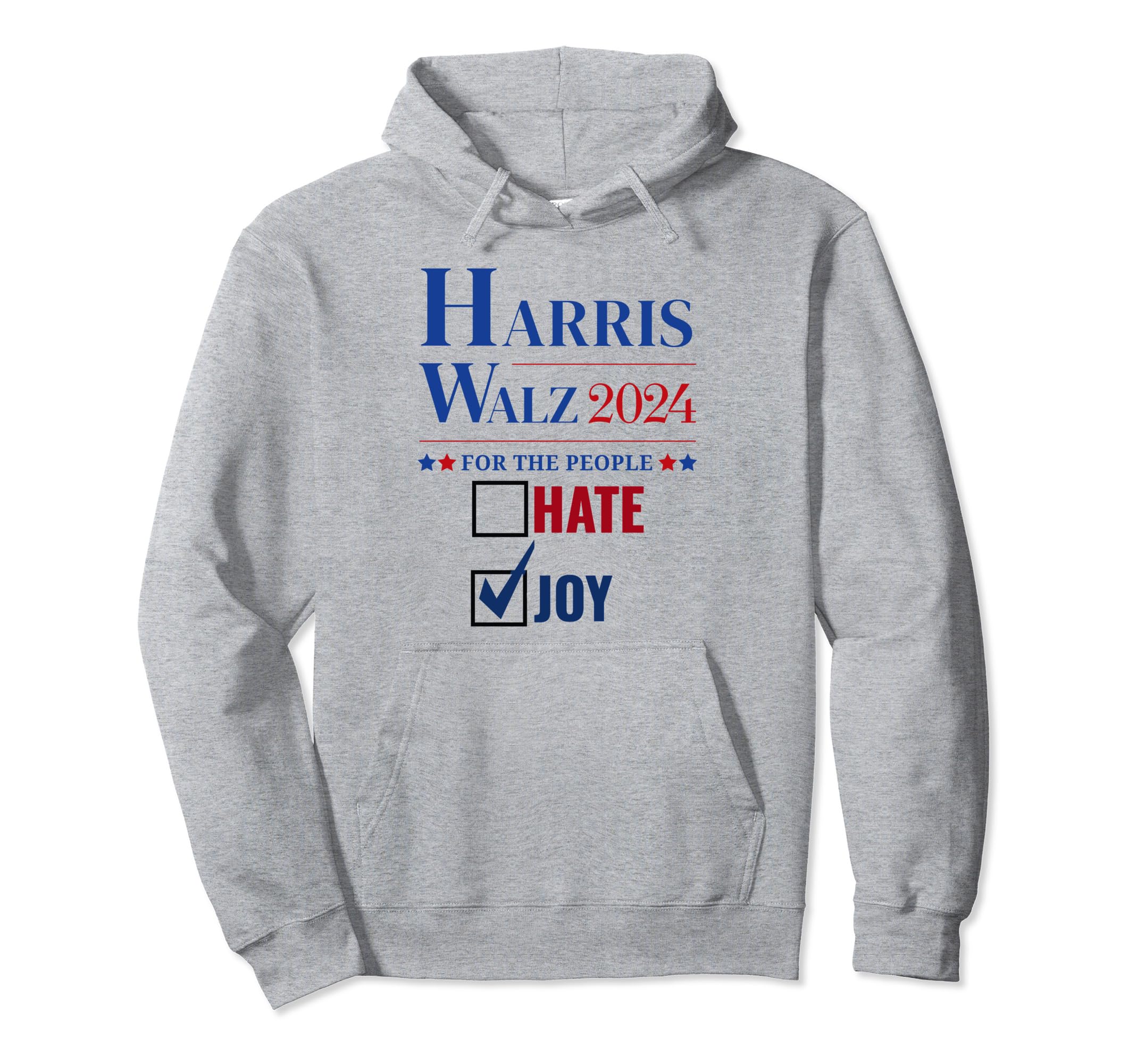 Harris Walz 2024 People Vote Choose Joy Hoodie - Novelty Apparel Men Women - T-Shirt, Sweatshirt, Hoodie