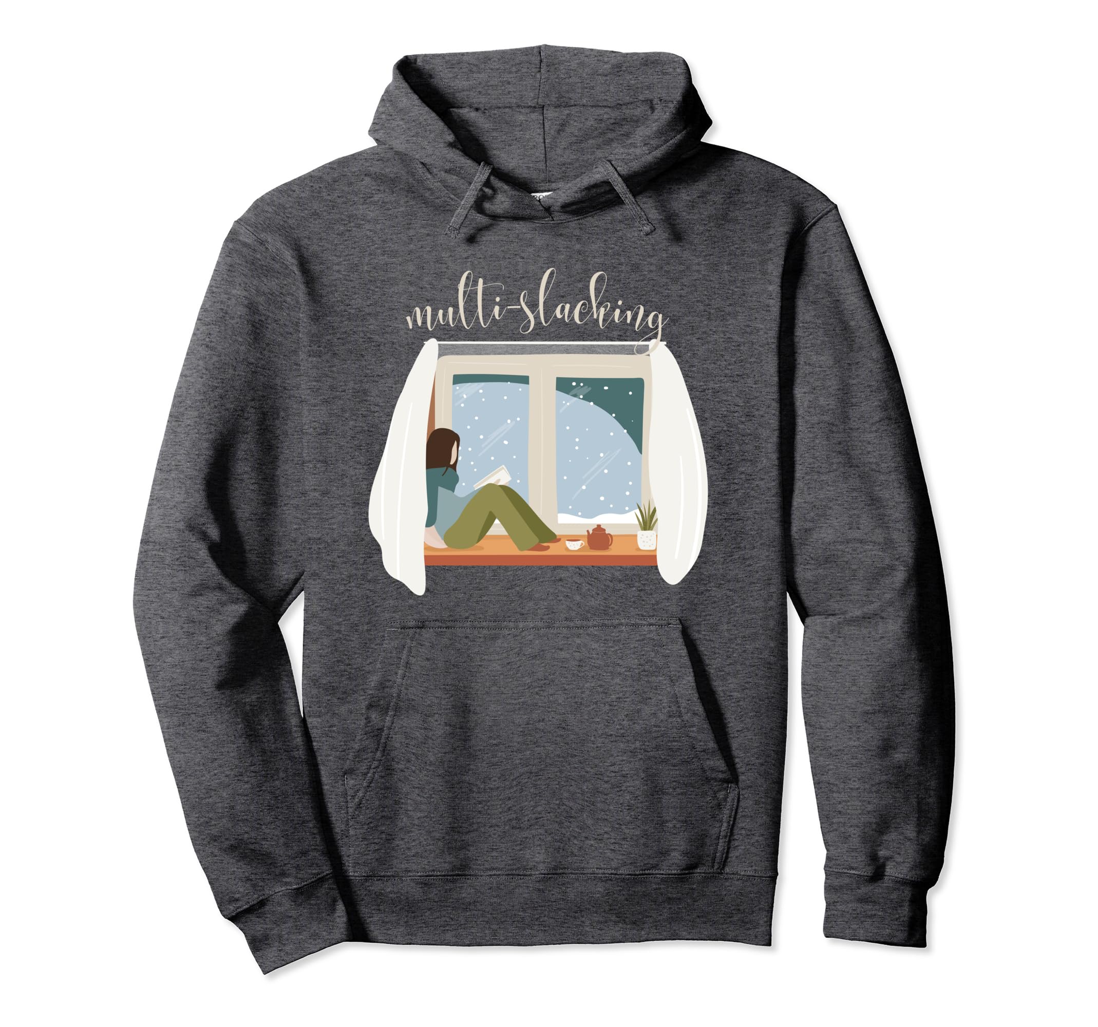 Multi Slacking Relaxing Self Care Hoodie - Casual Everyday Wear Men Women - T-Shirt, Sweatshirt, Hoodie