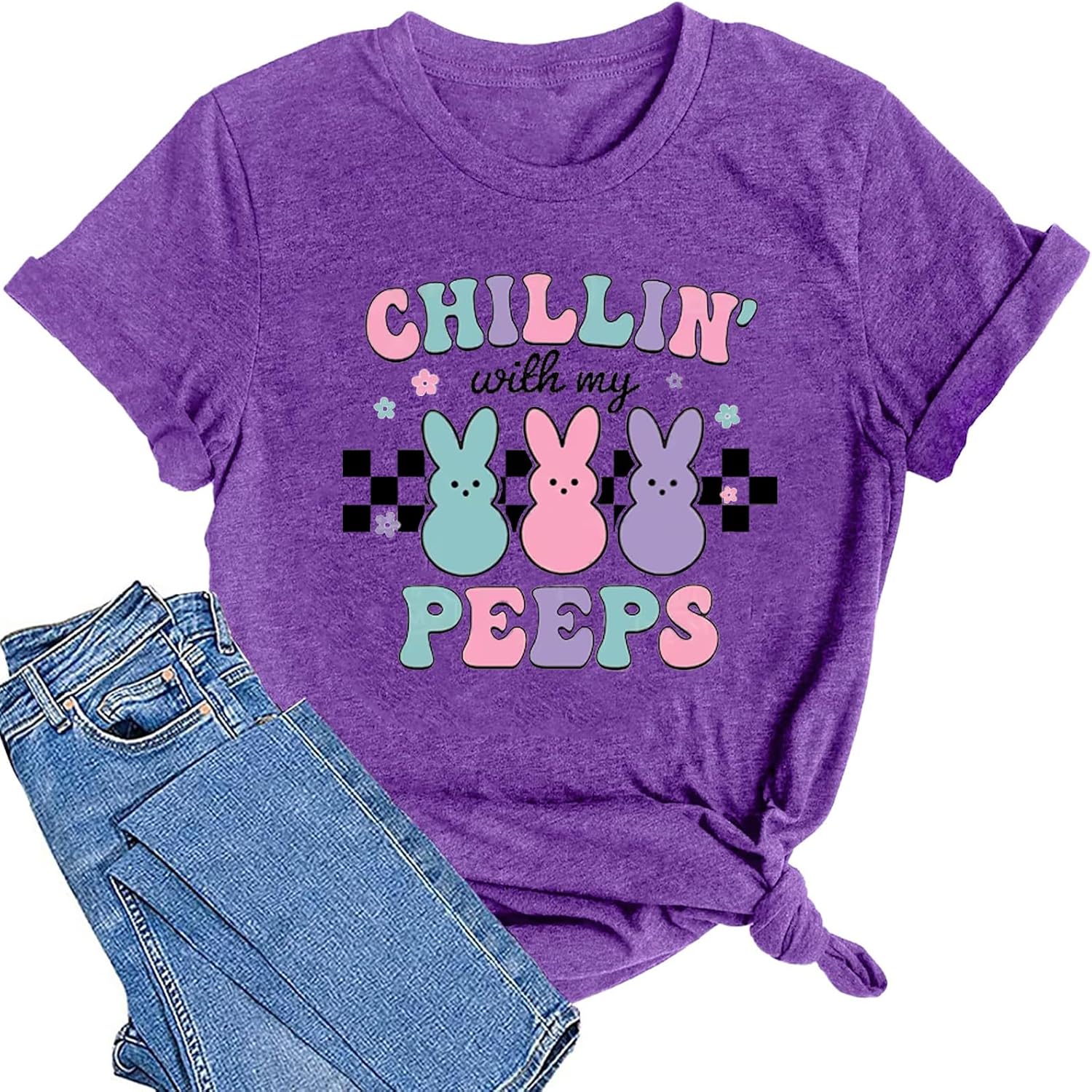 Women Happy Easter Shirts Funny Bunny T-Shirt Rabbit Graphic Tee Tops Unisex T-shirt, Sweatshirt, Hoodie, Long Sleeve Tee - T-Shirt, Sweatshirt, Hoodie