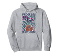 Progress Is Not Linear School Counselor Hoodie - Aesthetic Graphic Unisex - T-Shirt, Sweatshirt, Hoodie