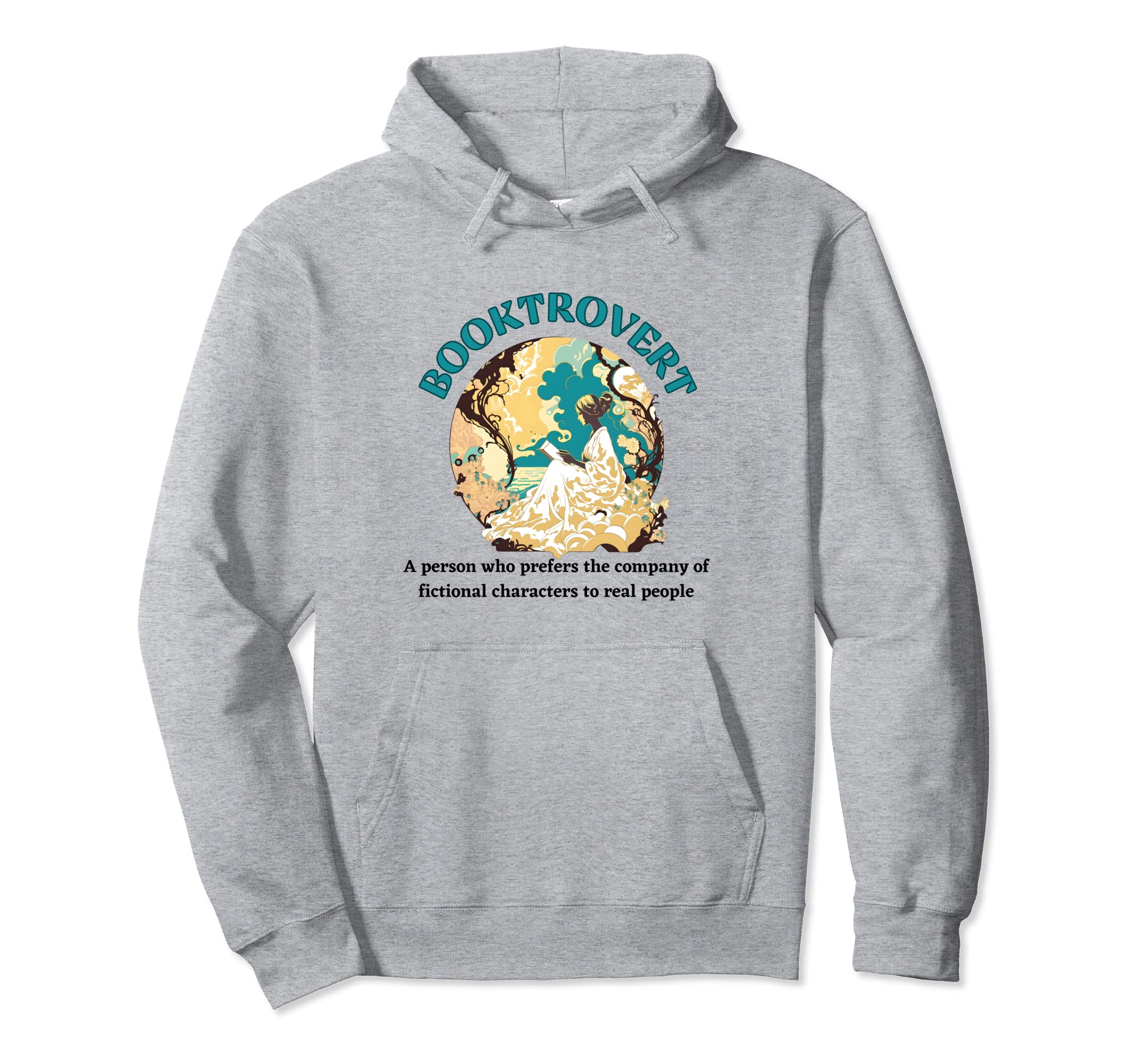 Booktrovert Definition Artsy Hoodie - Casual Everyday Wear Men Women - T-Shirt, Sweatshirt, Hoodie