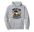 Hold Partner Im Overstimulated Hoodie - Graphic Print Men Women - T-Shirt, Sweatshirt, Hoodie