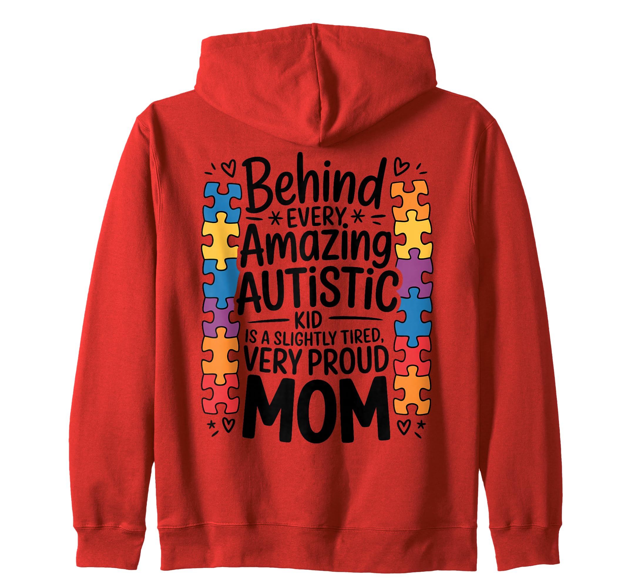 Autism Mom Autism Dad Family Pride Sweatshirt - Minimalist Print Men Women - T-Shirt, Sweatshirt, Hoodie