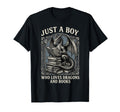 Just Who Loves Dragons And Books T-Shirt - Trendy Graphic Men Women - T-Shirt, Sweatshirt, Hoodie