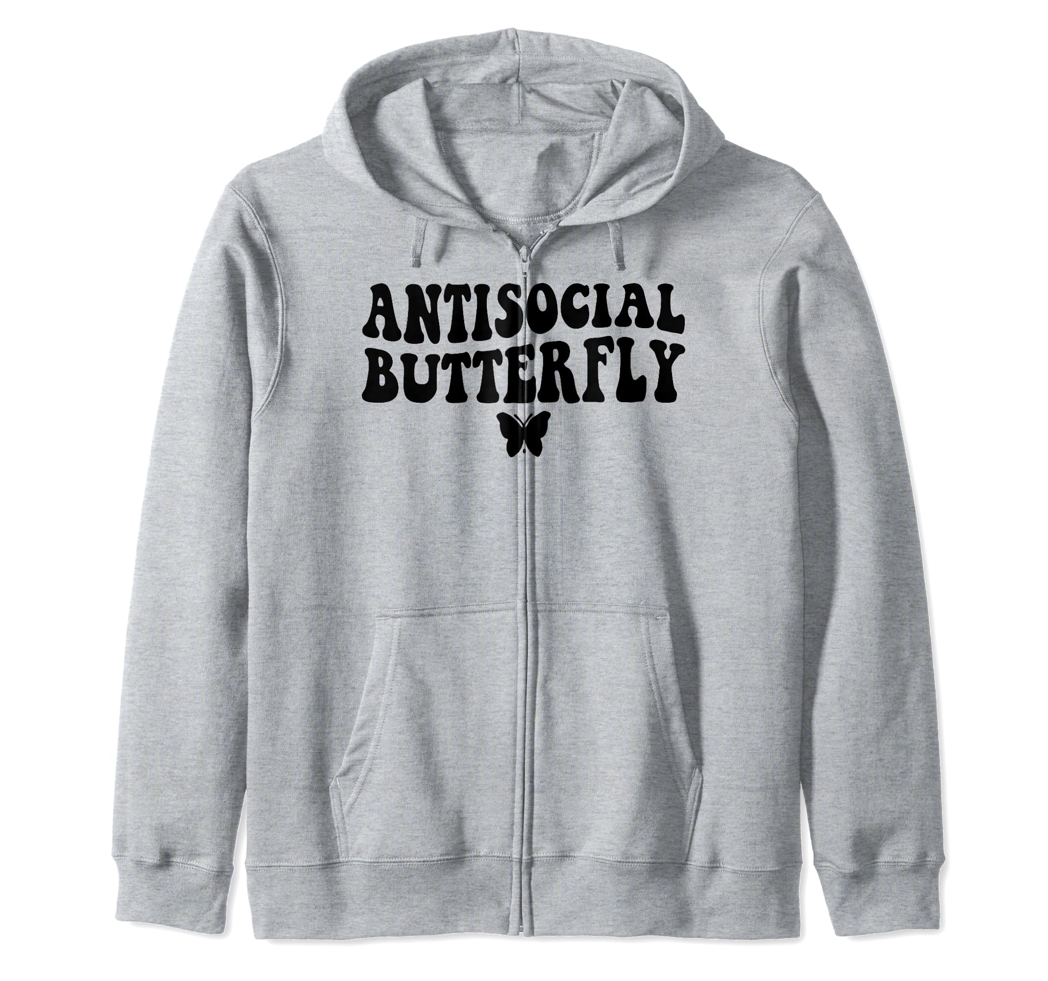 Funny Antisocial Butterfly T-Shirt - Aesthetic Graphic Unisex - T-Shirt, Sweatshirt, Hoodie
